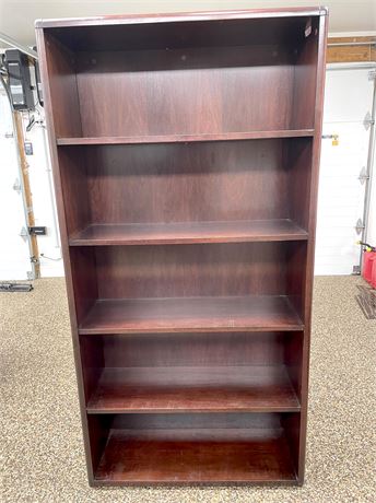Solid Wood Heavy 5-Shelf Bookshelf