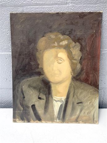 Unifinished Portrait Oil on Board