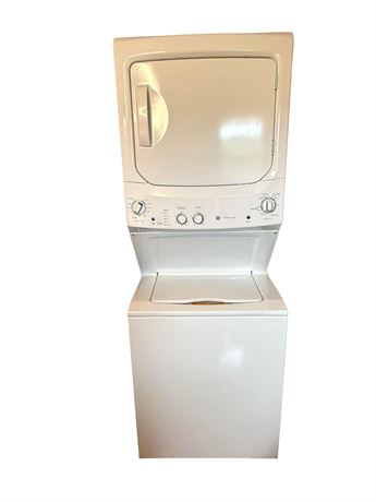 GE Stacked Laundry Center 3.8 cu ft Washer 5.9 cu ft Electric Dryer