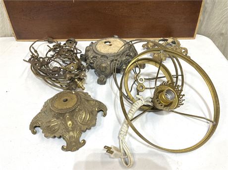 Vintage Lamp Parts Lot 5