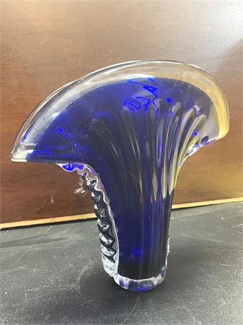 Cobalt Blue Glass Vase