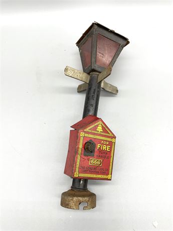 RARE Fire Alarm Lamp Post