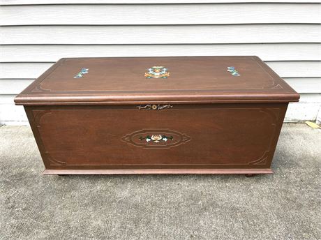 Hand Painted Cedar Chest