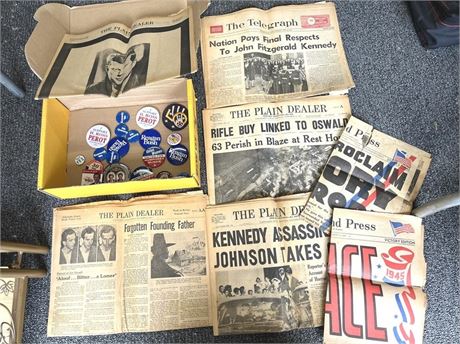 Pinbacks and Historic Papers