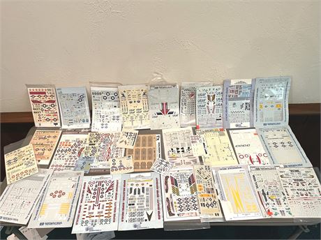 Model Plane Decals Lot 3