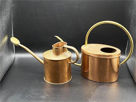 Copper and Brass Water Cans