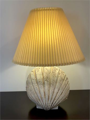 Large Ceramic Seashell Table Lamp