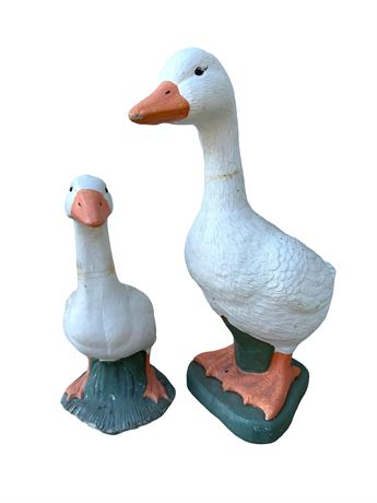 Concrete Painted Duck statues