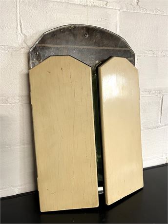 Antique Trifold Vanity Mirror
