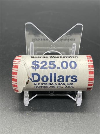 $25 Roll of George Washington Dollar Coins