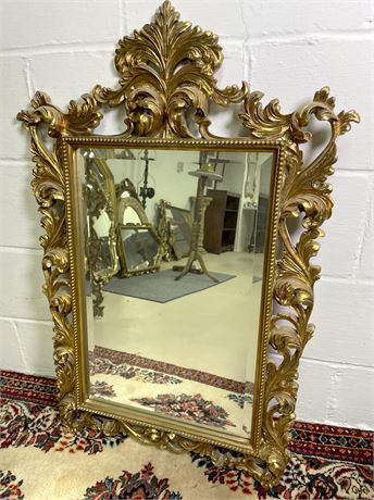 Carolina Mirror Co. Leaf Gold Gilt Mirror