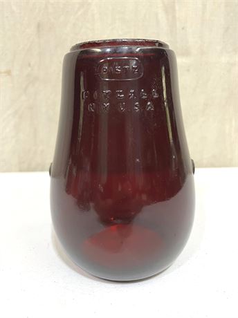 Dietz Red Fitzall Glass Globe