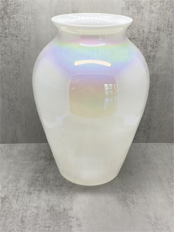Large Iridescent Glass Vase