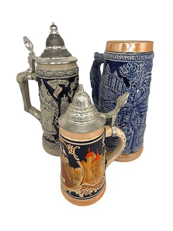 Stoneware Beer Steins