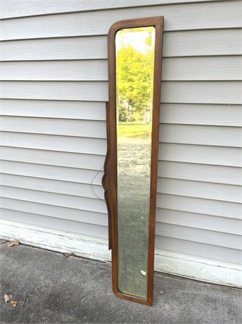 Antique Wood Wall Mirror