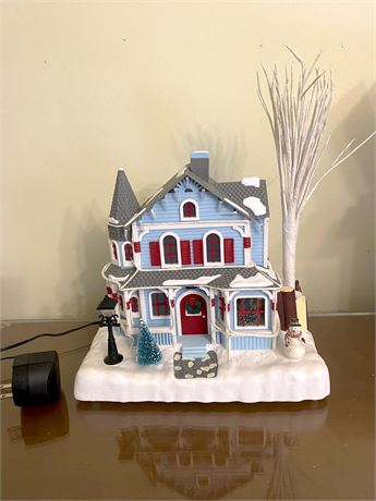 Holiday Splendor Lighted Fiber Optic House