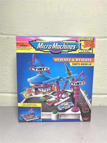 NIB Vintage Micro Machines Tiny's Drive-In