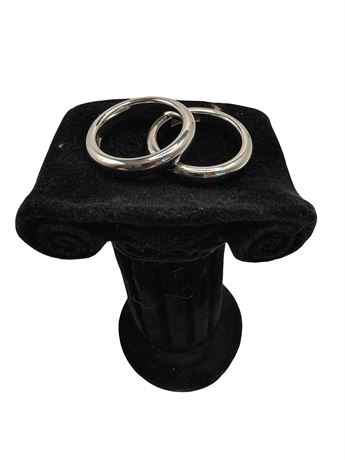 Milor 14k White Gold Matching Rings