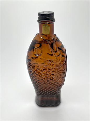 Amber Fish Castor Oil Bottle