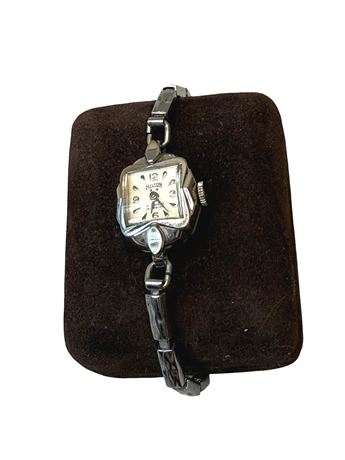 Hilton 10kt RGP Bezel Ladies Watch