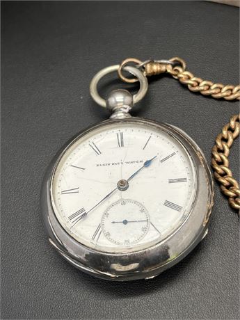 1871 Sterling Silver Elgin Pocket Watch