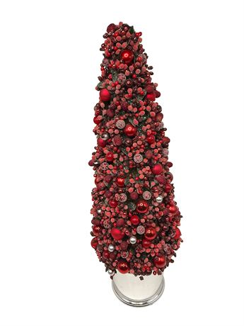23" Tall Berry and Ornament Christmas Tree