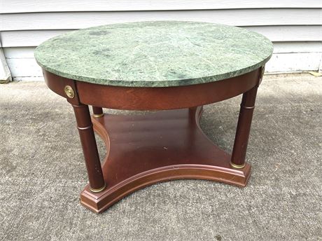 Regency Style Marble Top Coffee Table