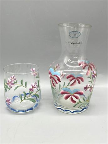 Hand Painted Water Carafe