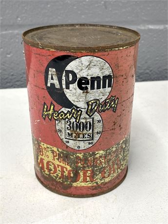 A Penn Motor Oil Can