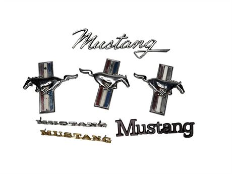 1960s/1970s Ford Mustang Metal Emblems