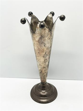 Art Deco Silver Plate Vase