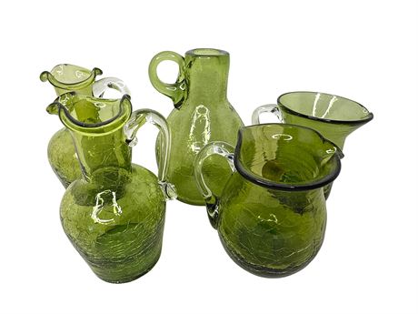Green Glass Decoratives