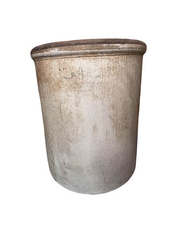 10-Gallon Blue Crown Stoneware Crock