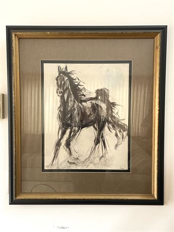 "Galloping" Framed Print