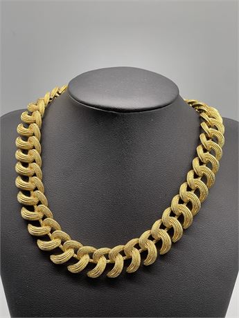 Brushed, Woven Chunky Necklace