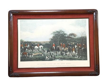 Frederick Bromley "Richard Sutton & the Quorn Hounds" Engraving Francis Grant