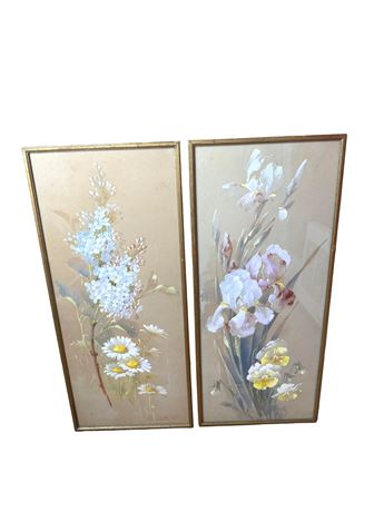 Original Hand Painted Floral Artwork