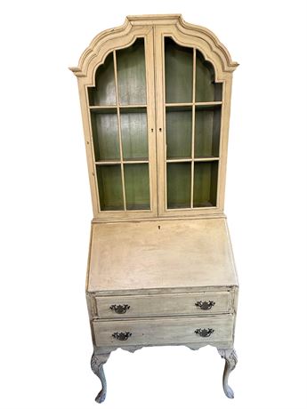 Green Antique Secretary Desk