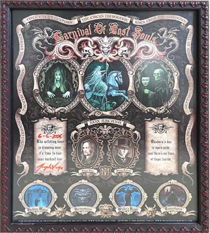 Nox Arcana Joseph Vargo Signed Music Poster