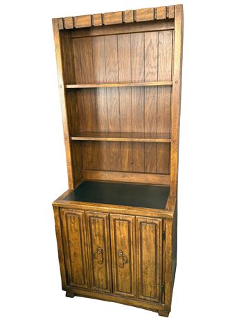 Vintage Lodge-Style Wood Hutch