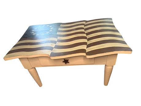 Colonial American Flag Table