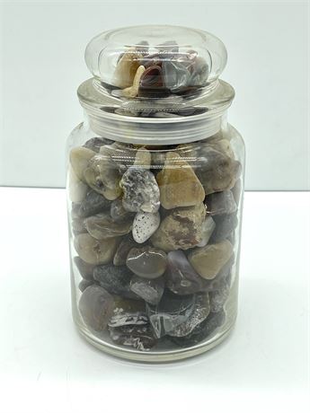 Jar of Polished Stones