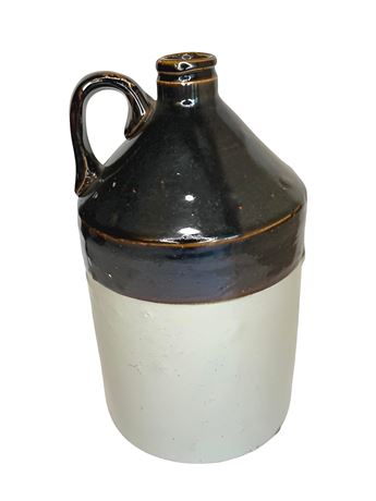 Two-Tone Stoneware Whiskey Jug