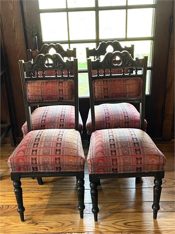 Re-upholstered Antique Chairs
