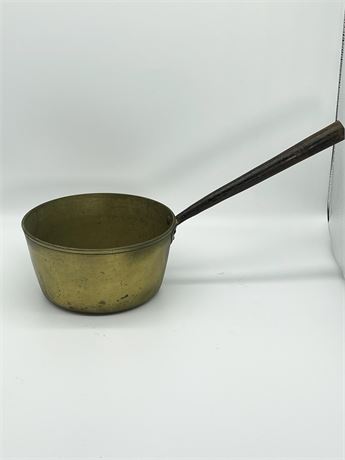 Antique Brass and Iron Pot