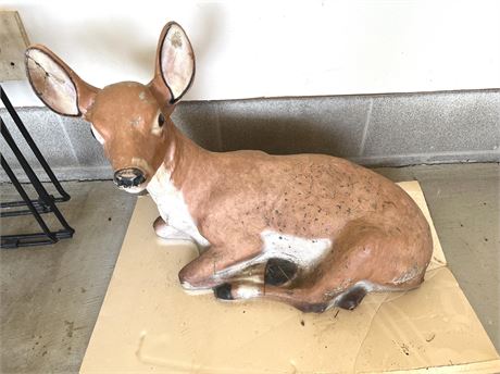 Large/Heavy Concrete Fawn Deer