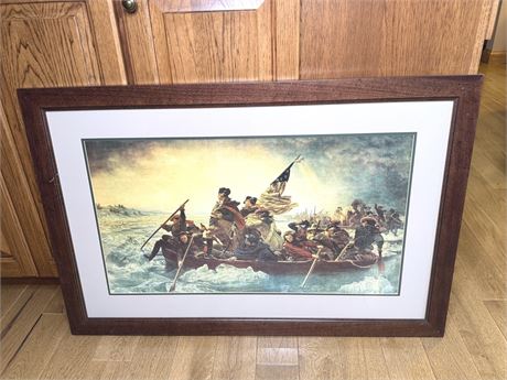 Emanuel Leutze "Washington Crossing the Delaware" Framed Print