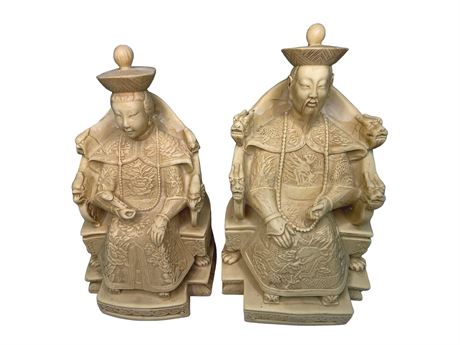 1950s Chinese Emperors Cast Resin