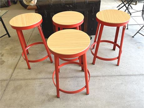 Four (4) Metal Stools