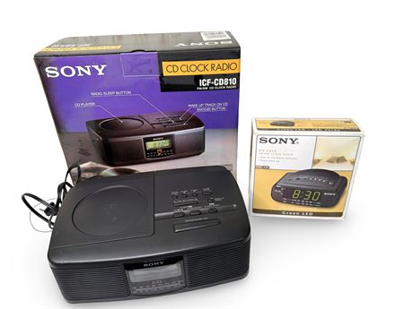 Sony Alarm Clock and CD Clock Radios